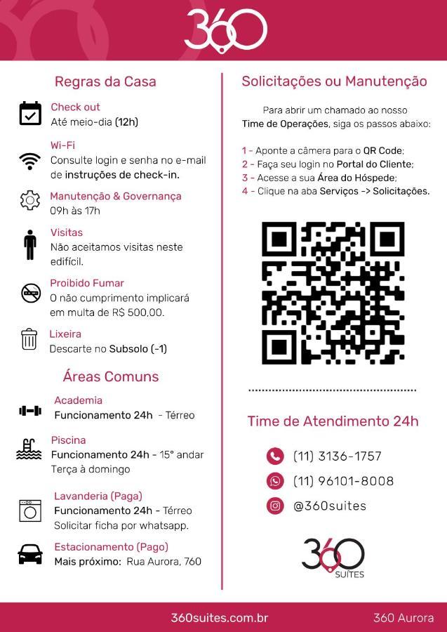 360 Suites Aurora Republica - Apartamentos Mobiliados เซาเปาโล ภายนอก รูปภาพ